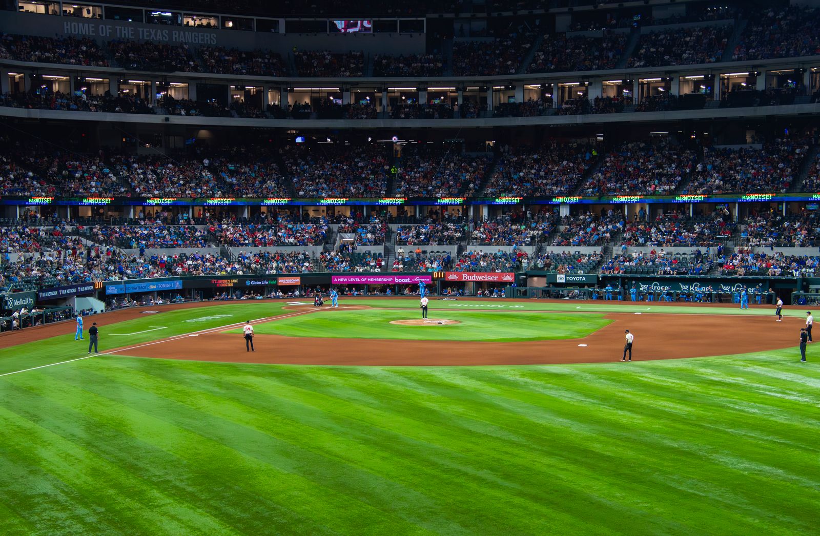 Game day at Globe Life Field in Arlington