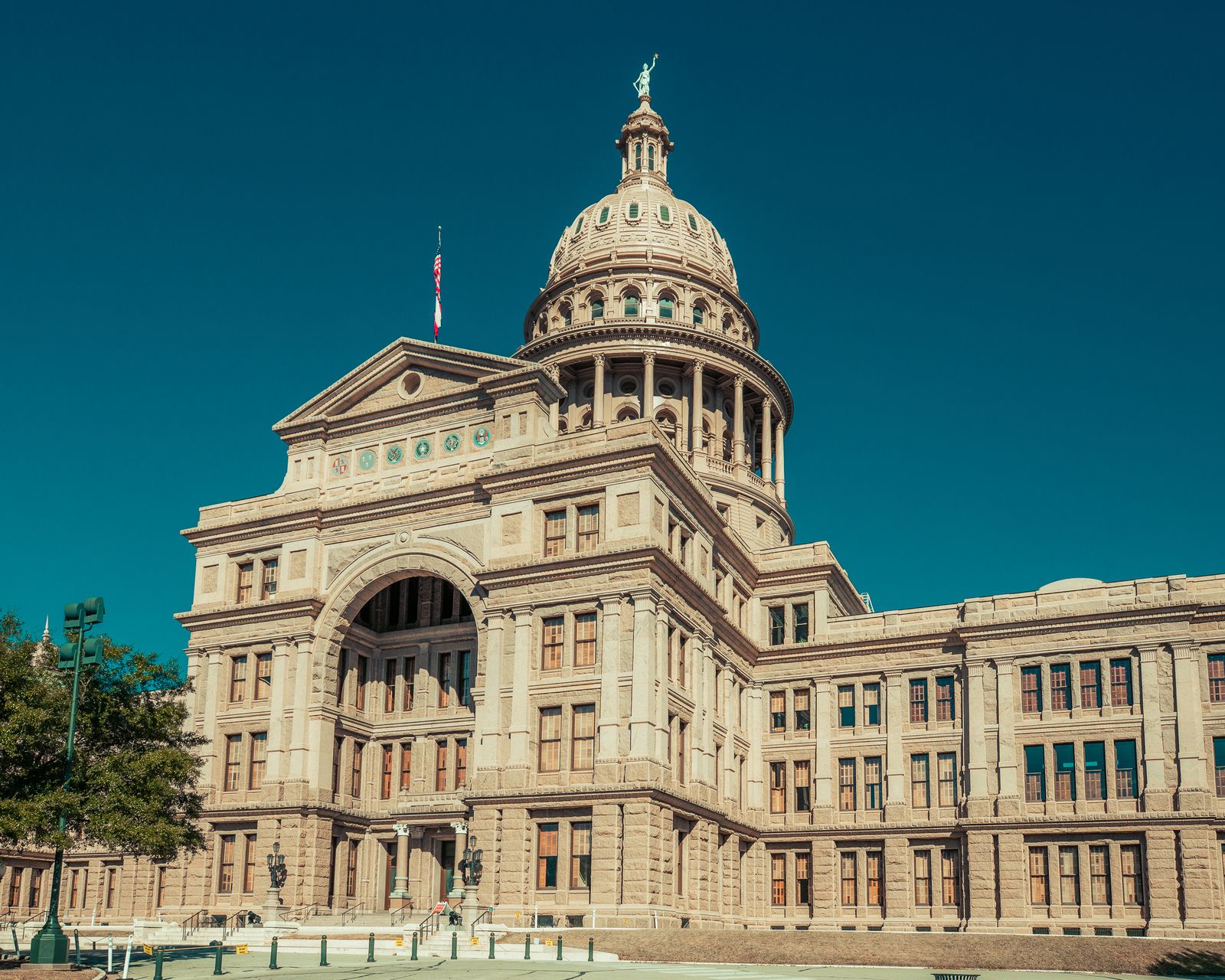 The Texas Capitol dome in Austin