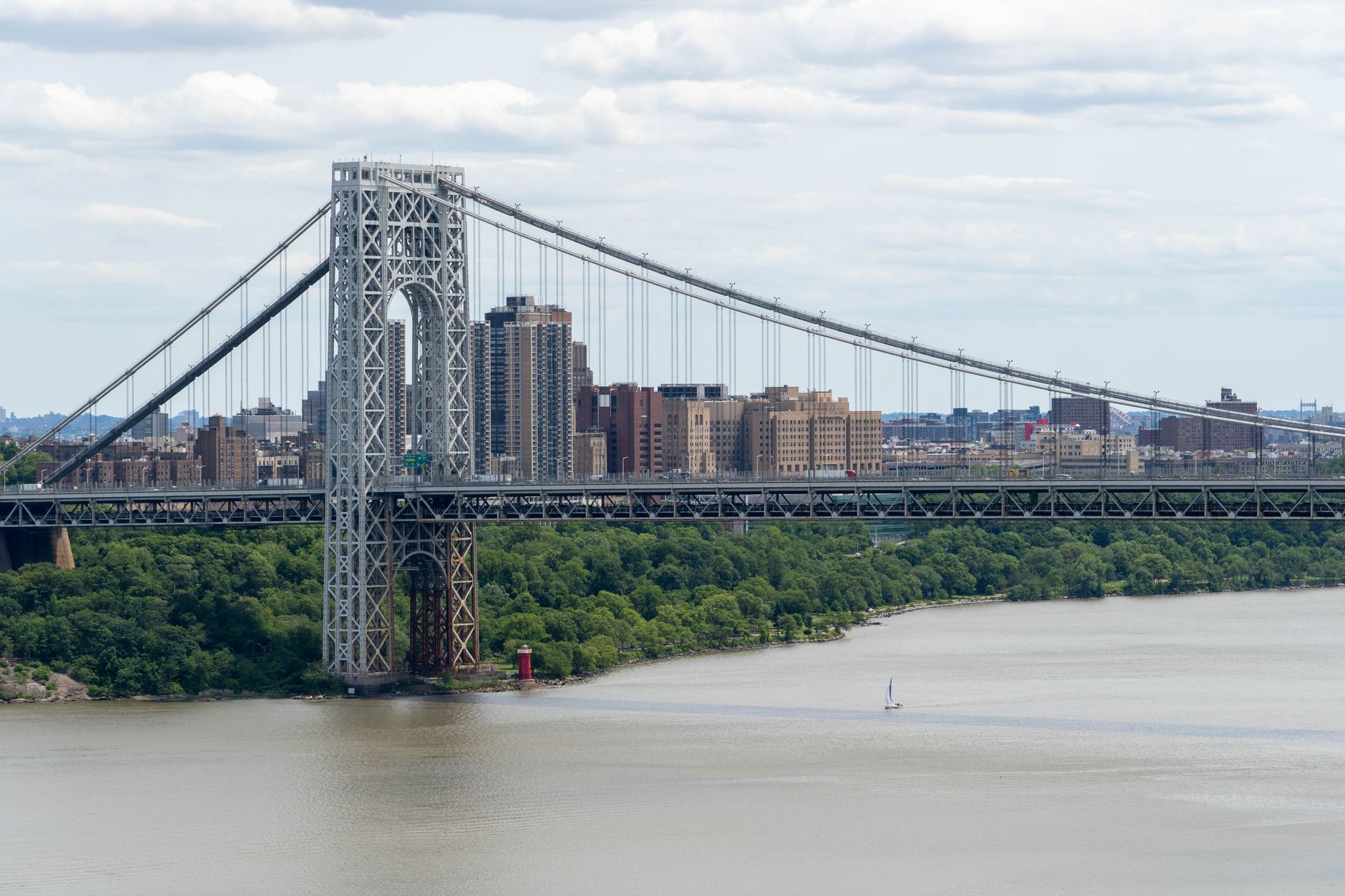 The George Washington Bridge from Fort Lee, Bergen County