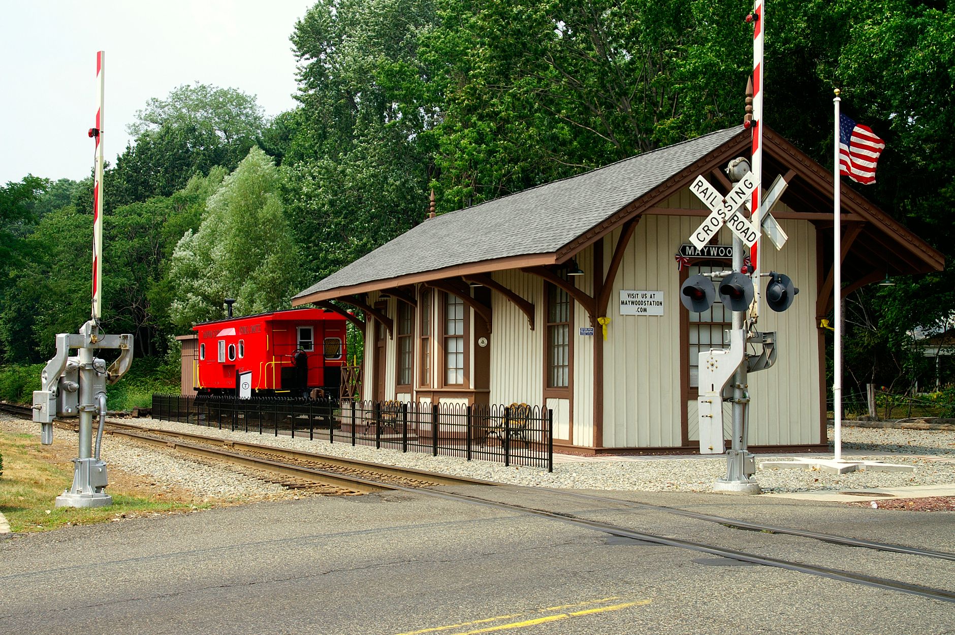 The historic Maywood Station in Bergen County, New Jersey