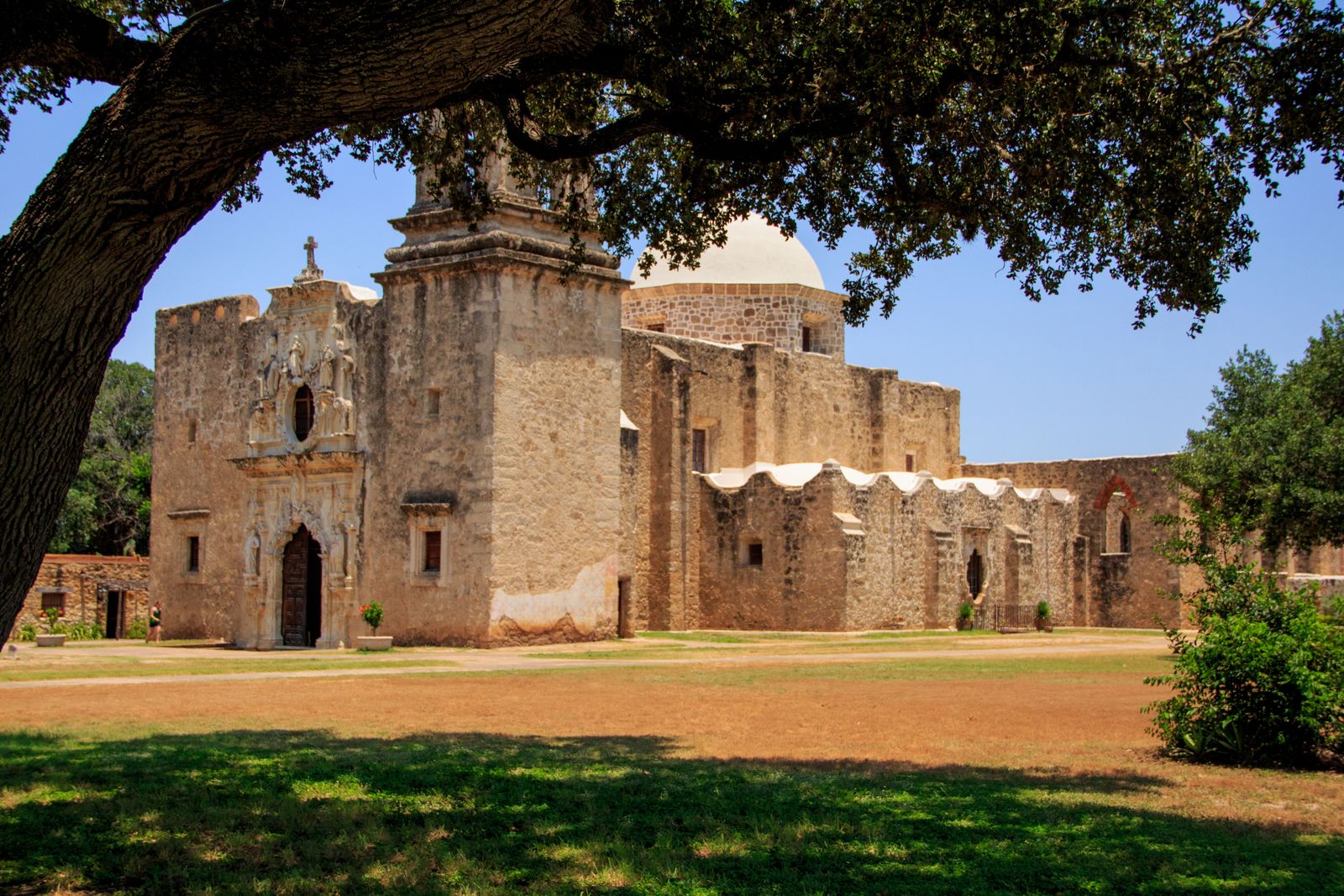A historic Spanish mission in San Antonio