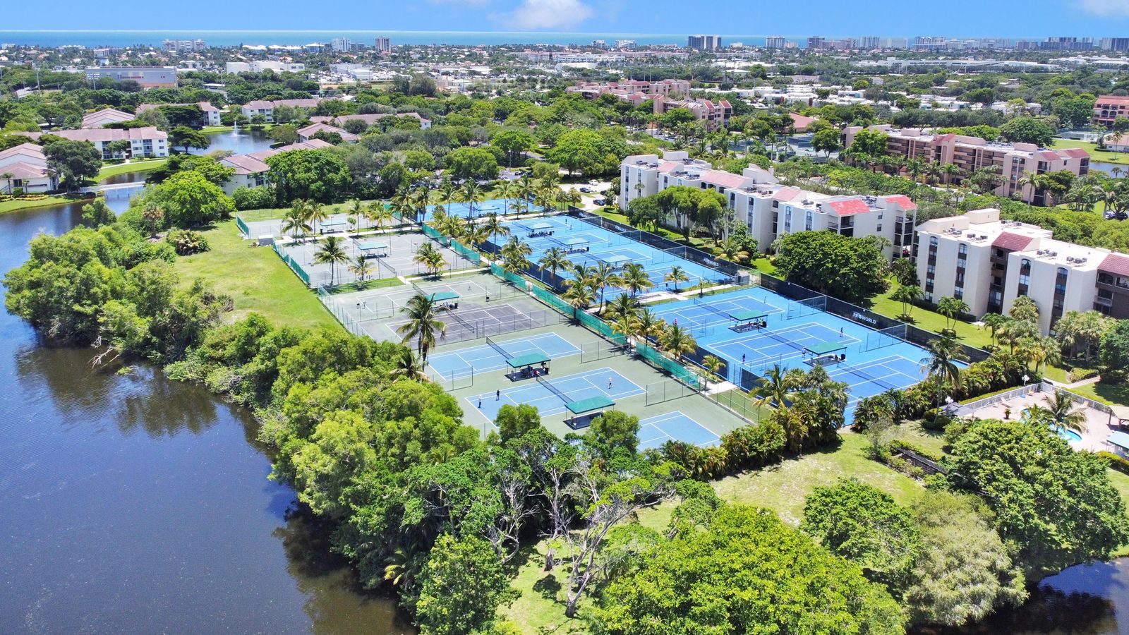 Country-club grounds in the Boca Raton area