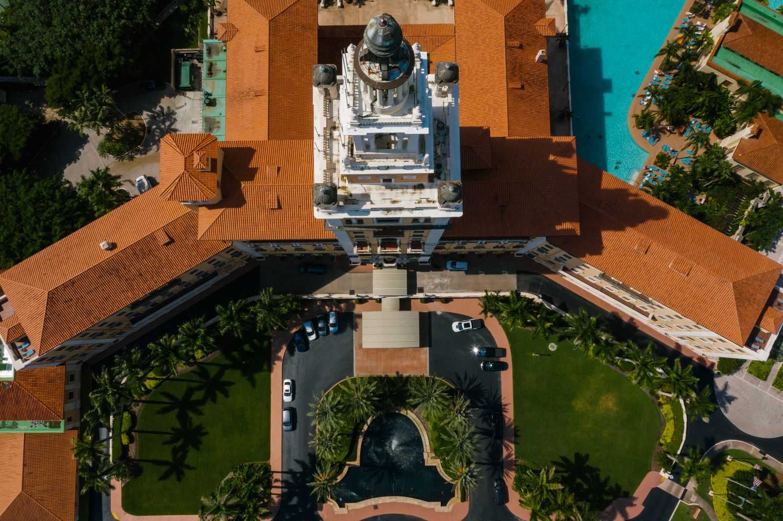 An aerial view of a Boca Raton resort