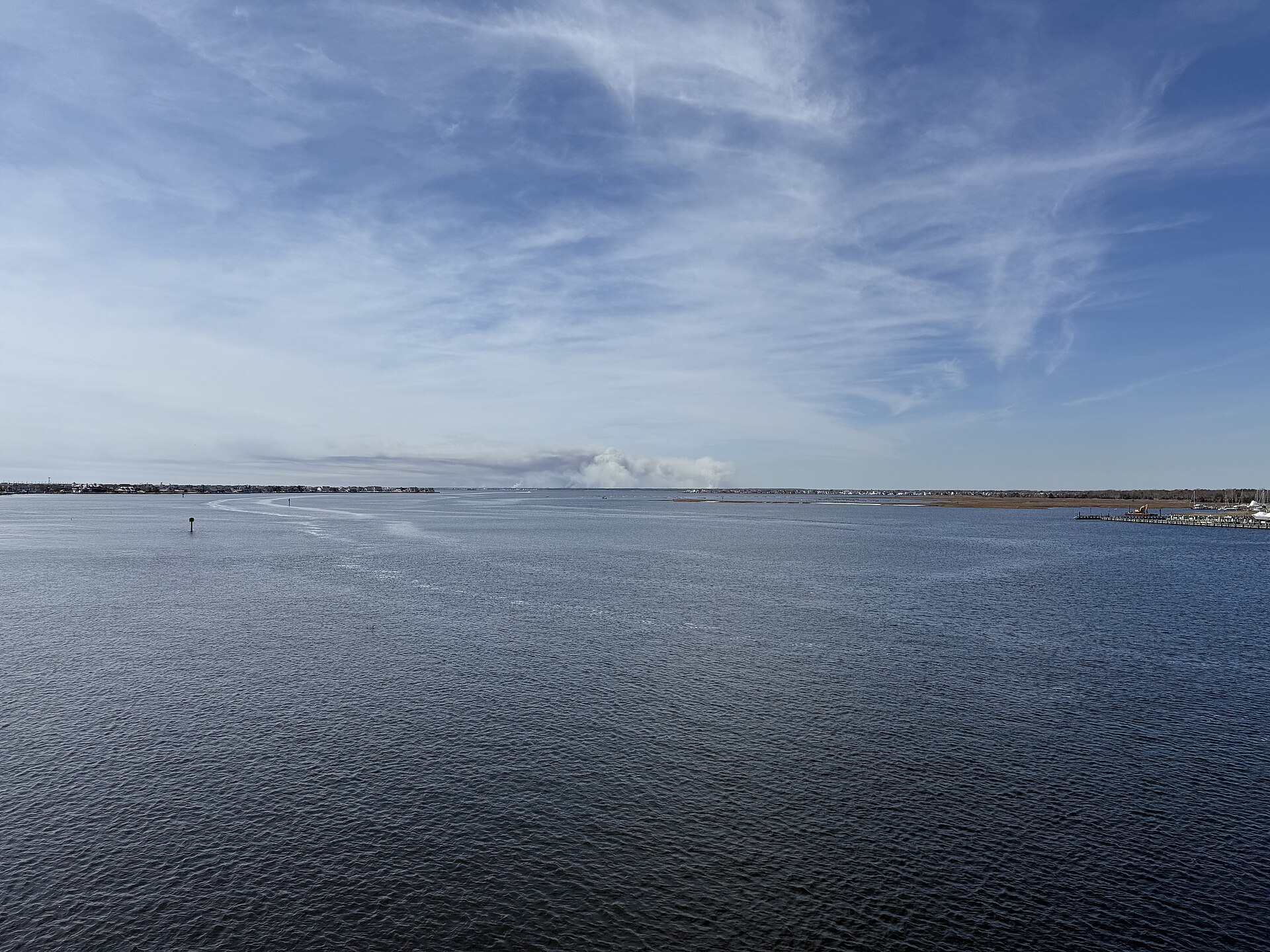 Barnegat Bay along the Brick Township shoreline