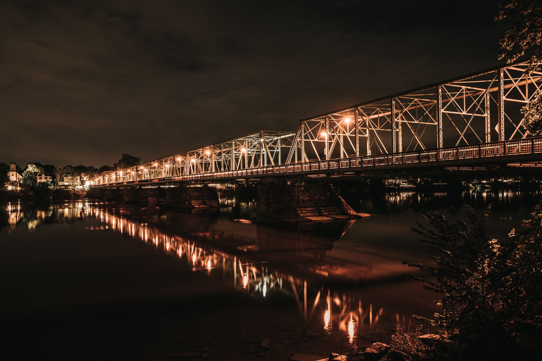 Bridge over the Delaware River at Lambertville, Central Jersey