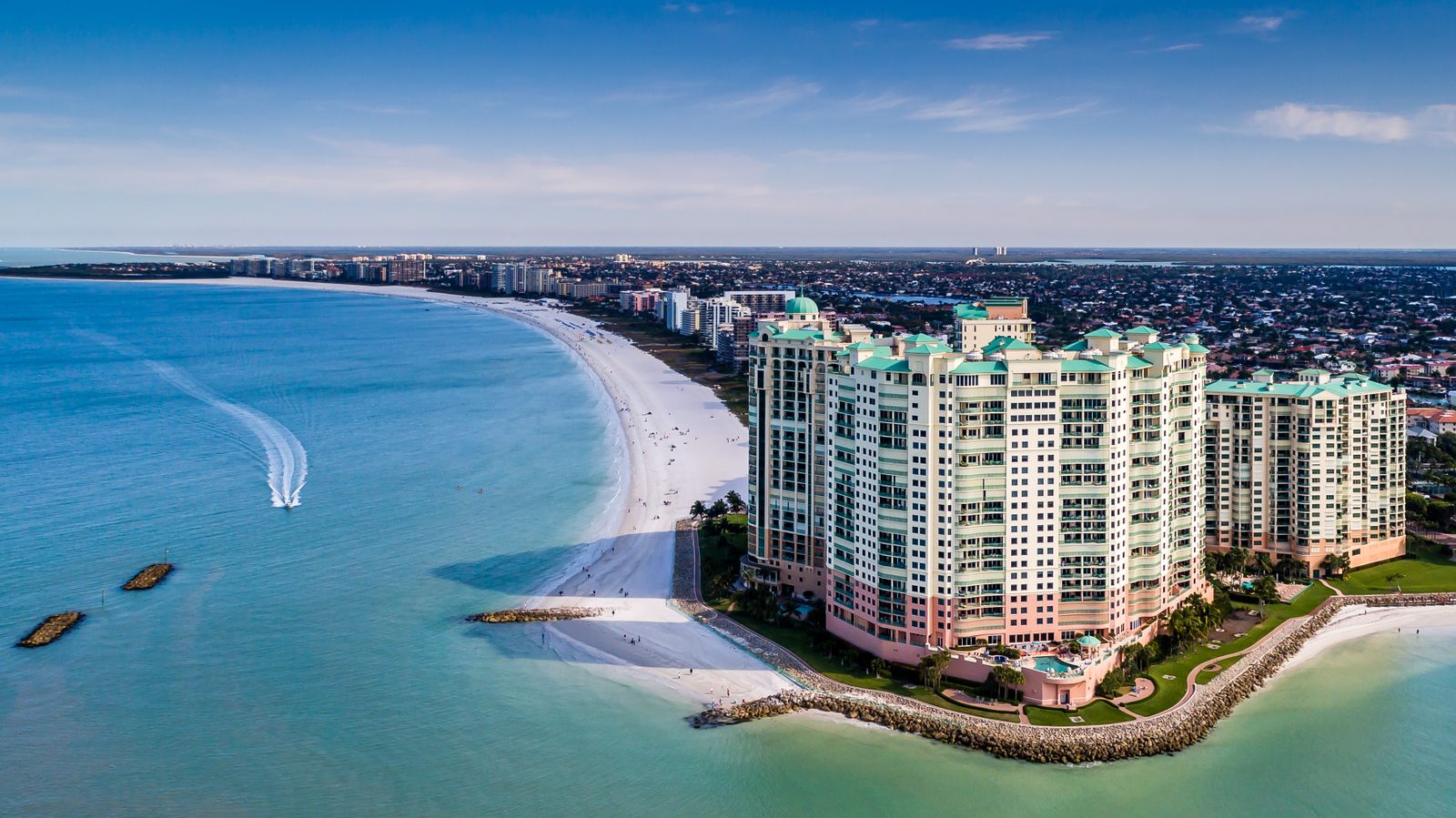 A beachfront high-rise on Marco Island