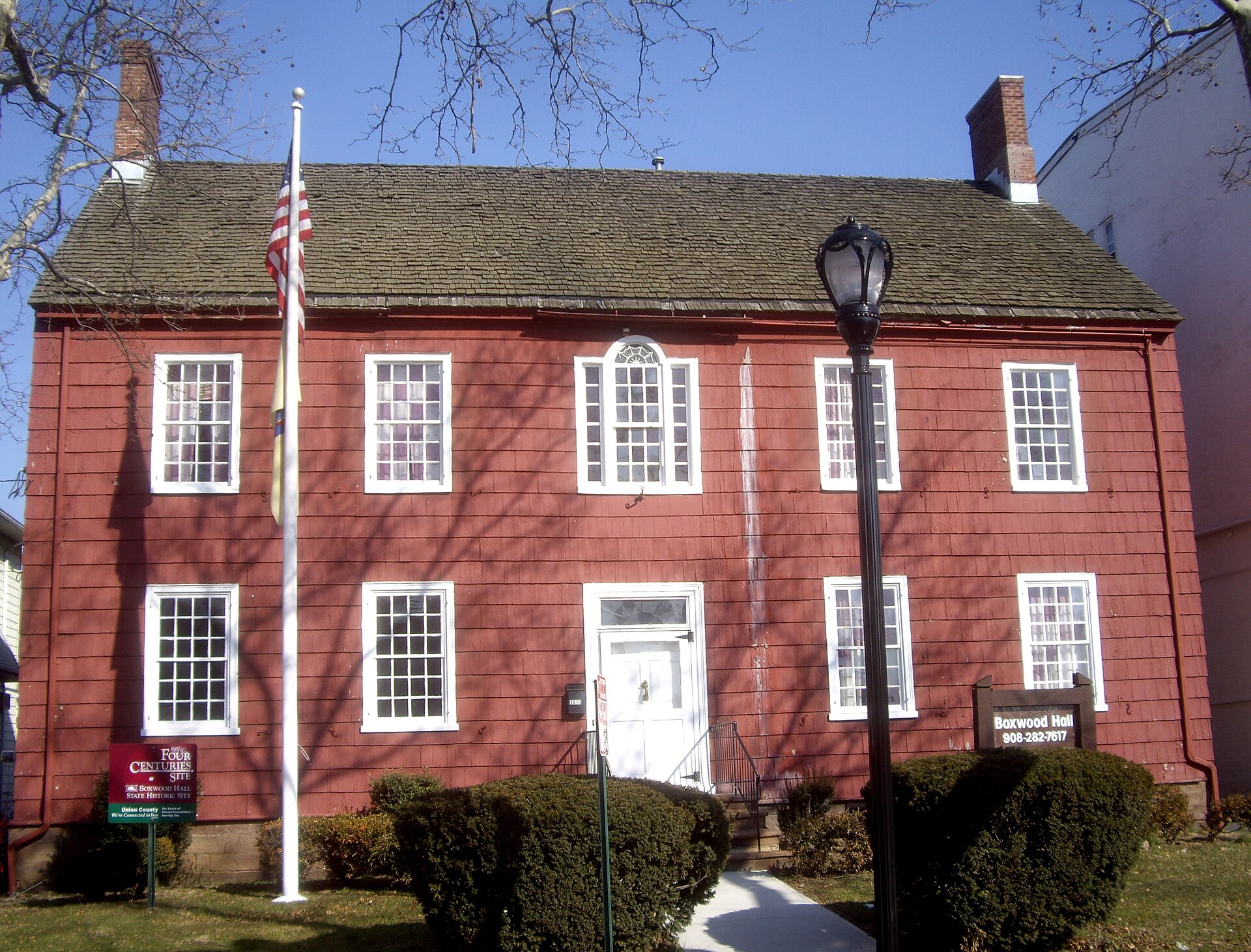 The historic Boxwood Hall in Elizabeth, New Jersey