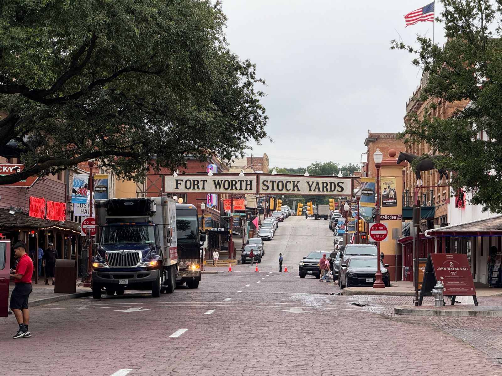 The historic Fort Worth Stockyards