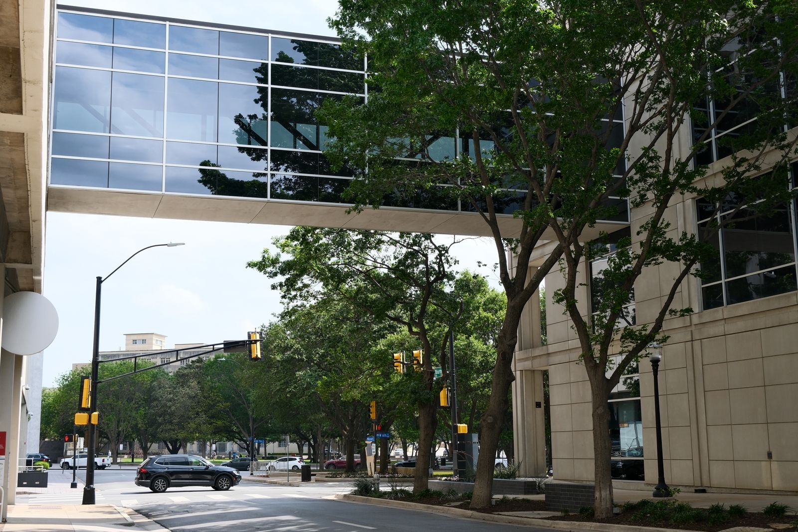A downtown Fort Worth streetscape