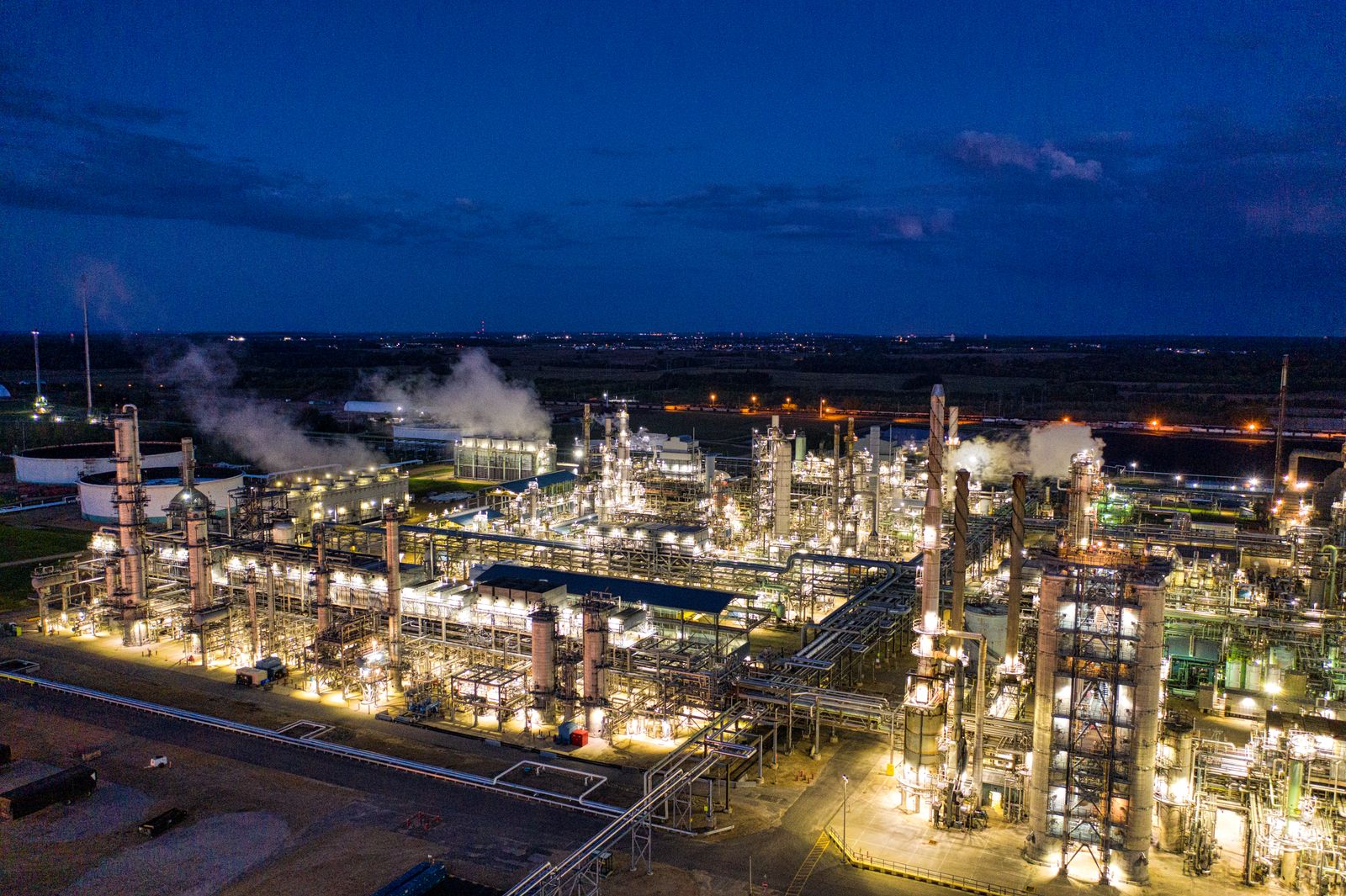 A refinery along the Texas City industrial corridor, Galveston County