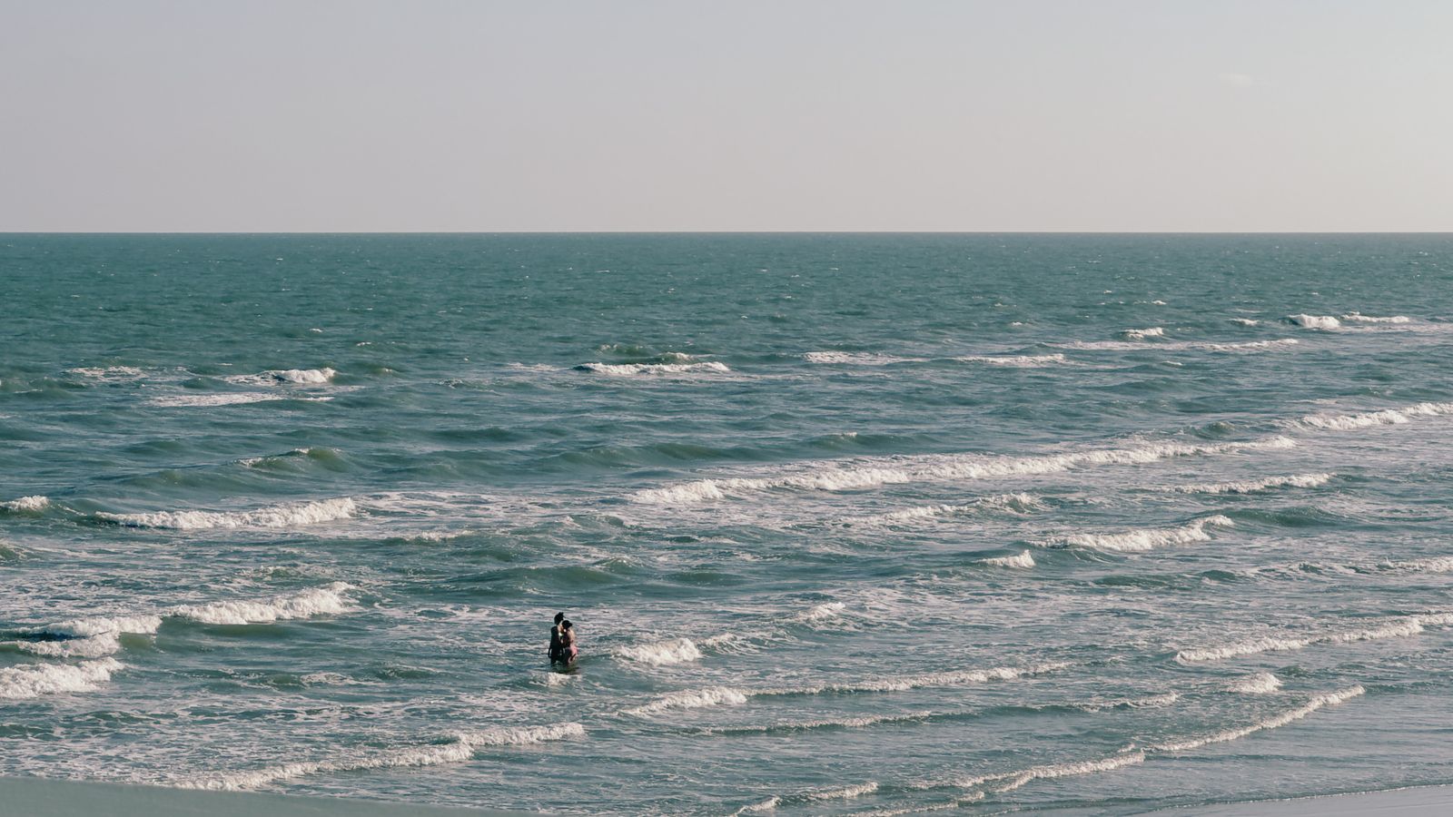 Summer on the Galveston shore