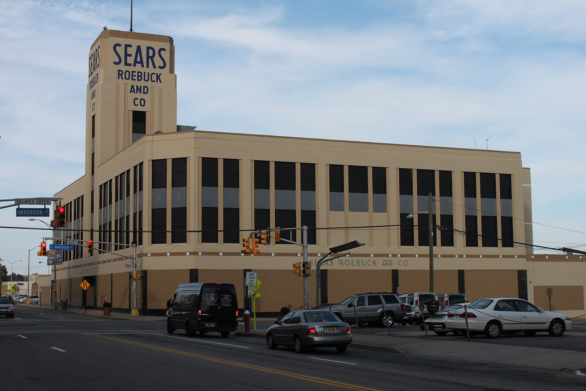 A historic commercial building in downtown Hackensack