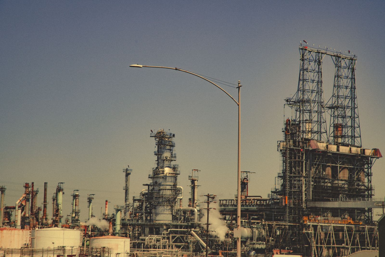 Industrial facilities, representative of the Houston Ship Channel corridor