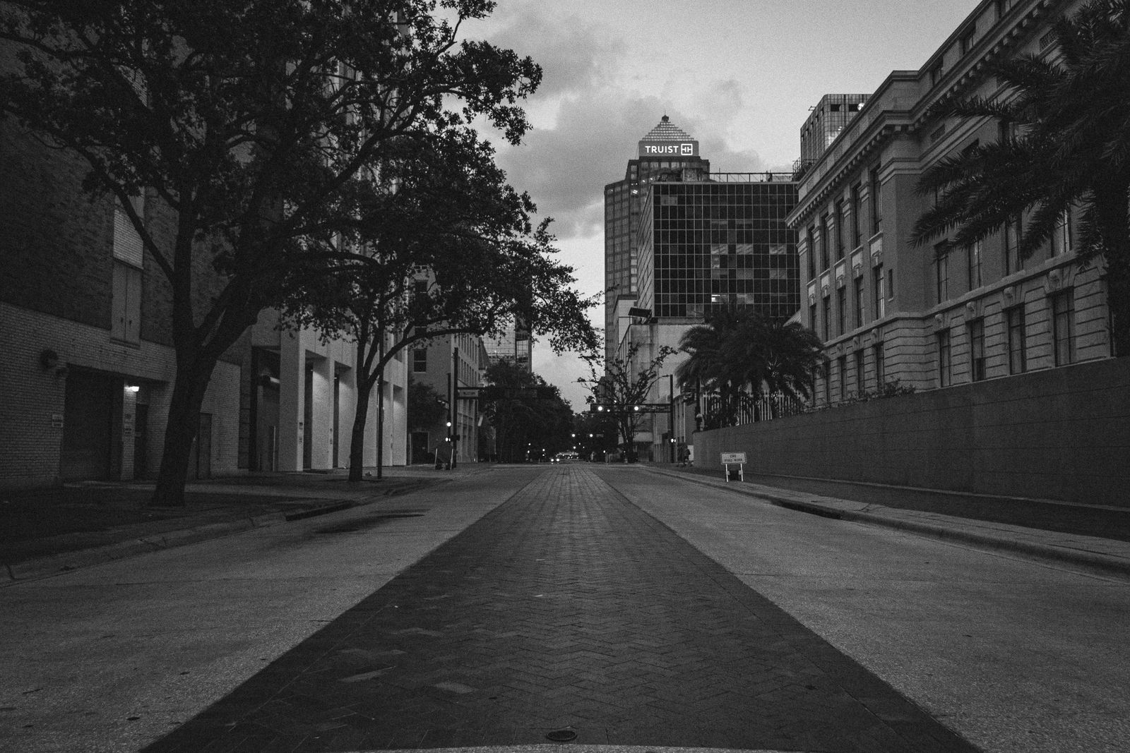 A downtown Tampa street