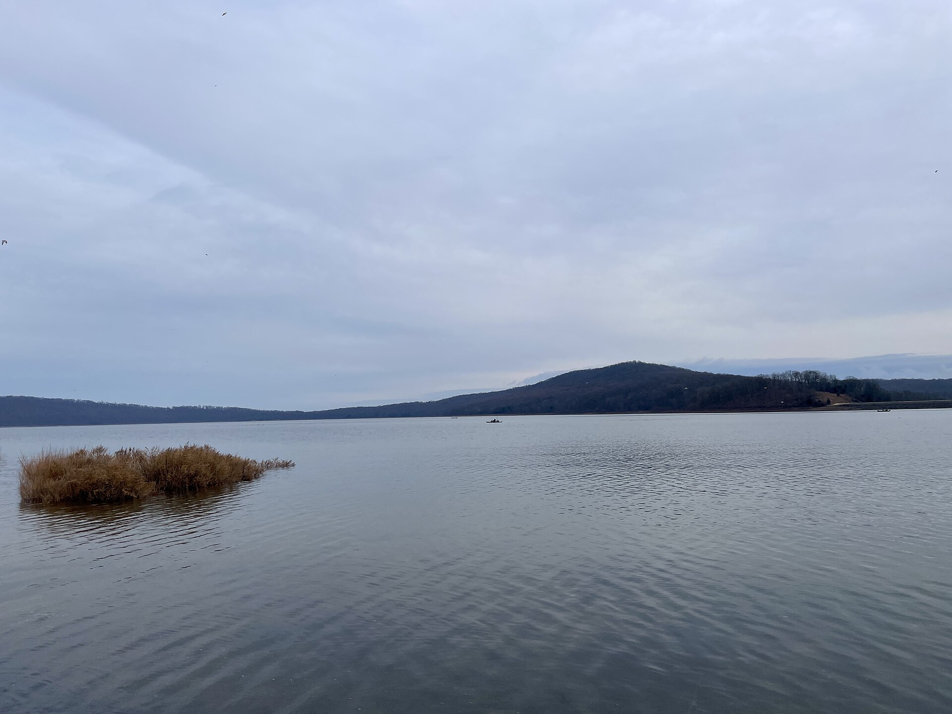 Round Valley Reservoir in Hunterdon County, New Jersey