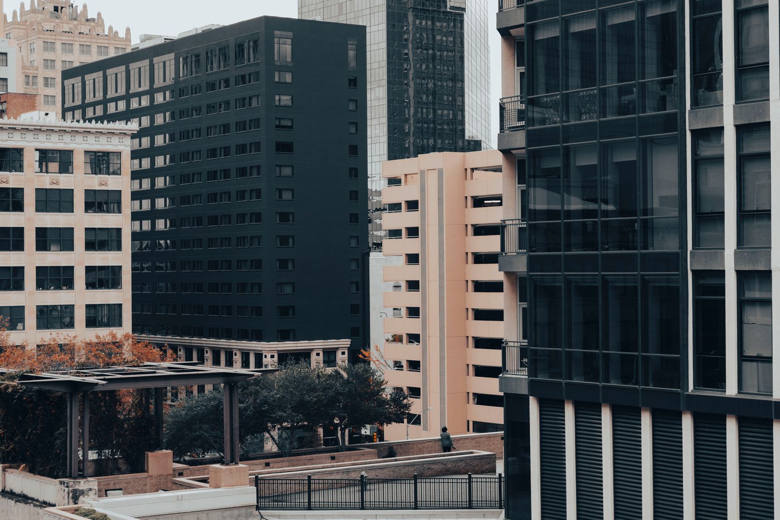 Office high-rises, representative of the Las Colinas business district