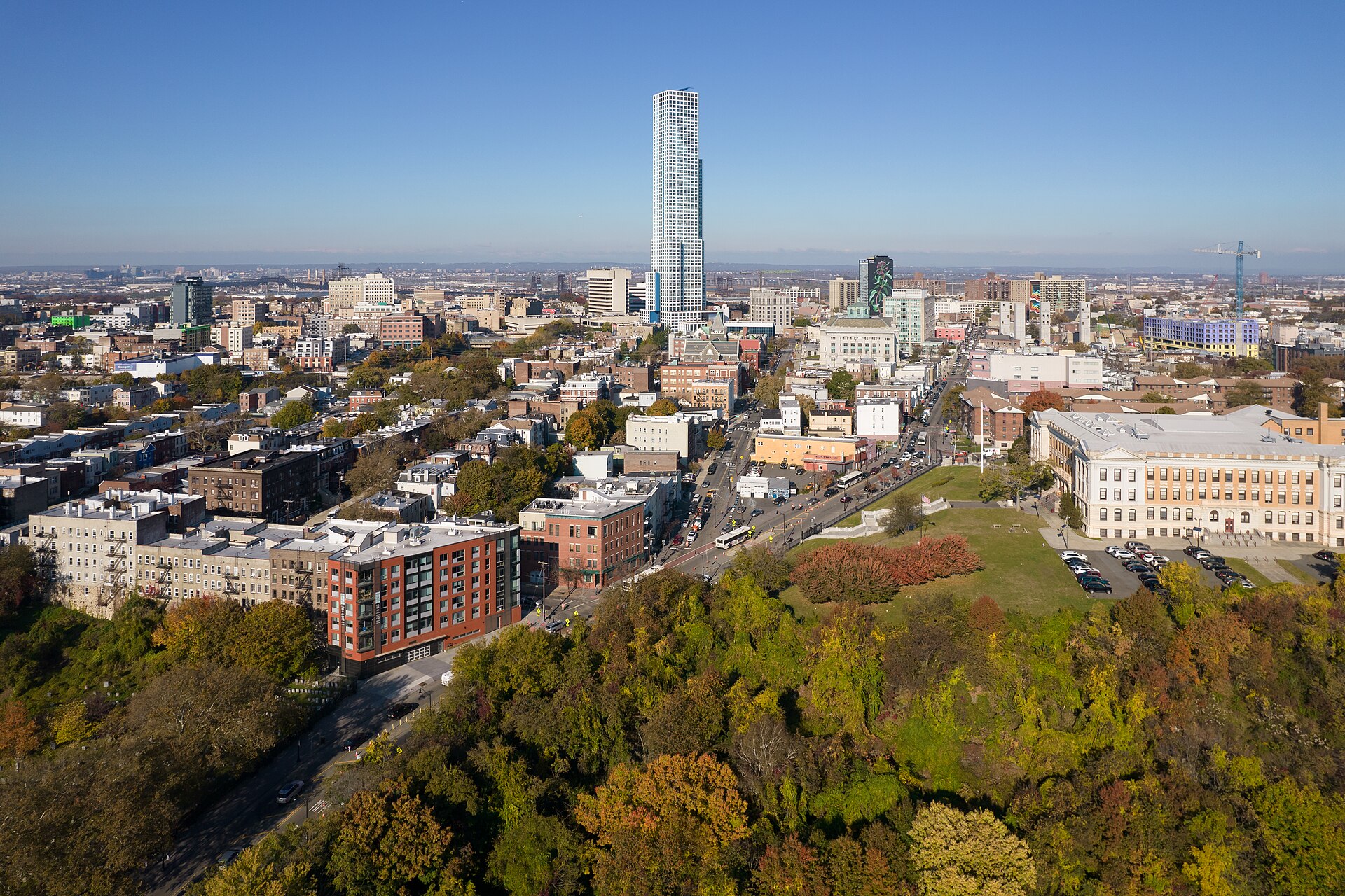 Journal Square in Jersey City, a major redevelopment and transit hub