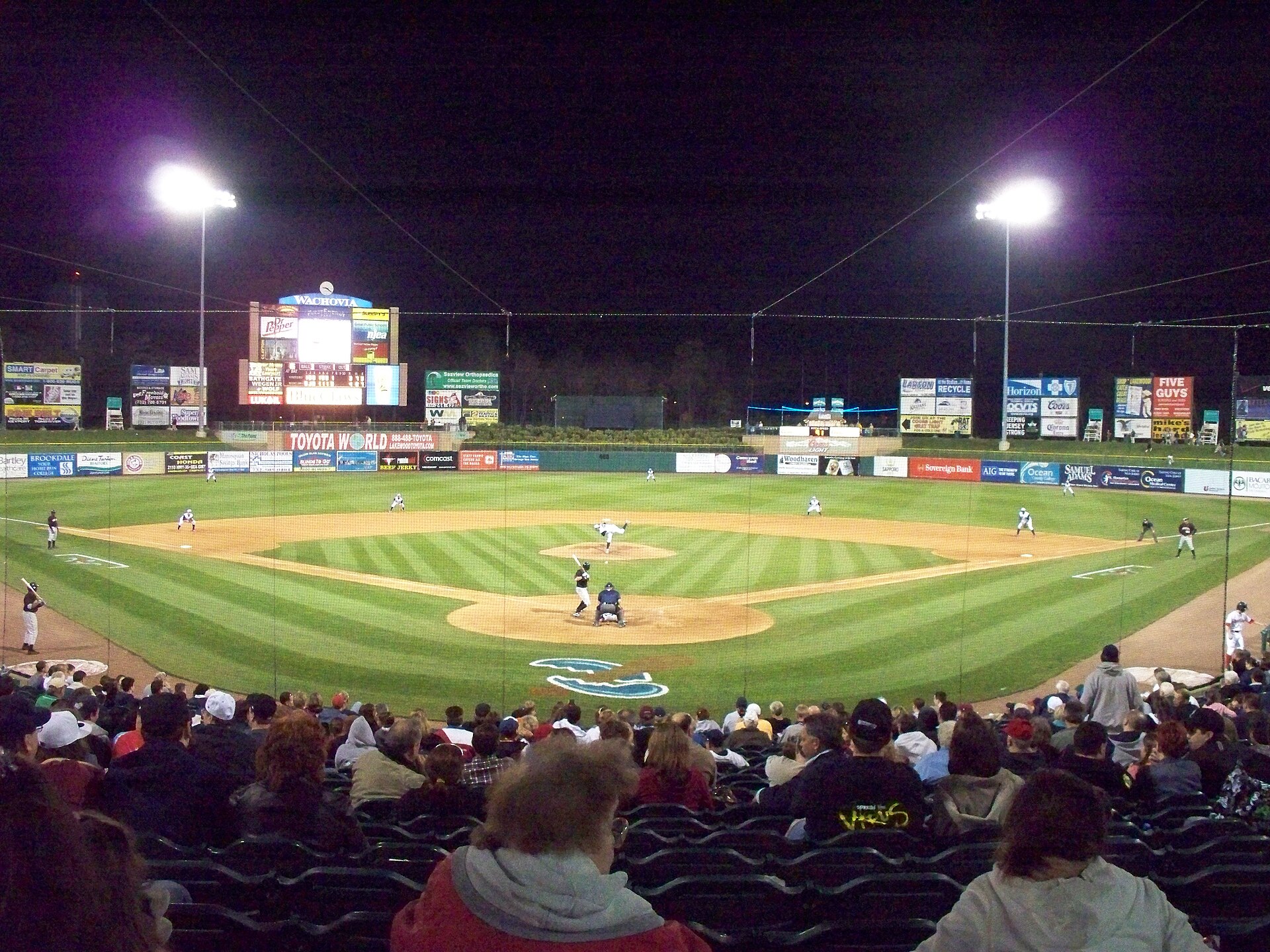 FirstEnergy Park, home of the Jersey Shore BlueClaws, in Lakewood