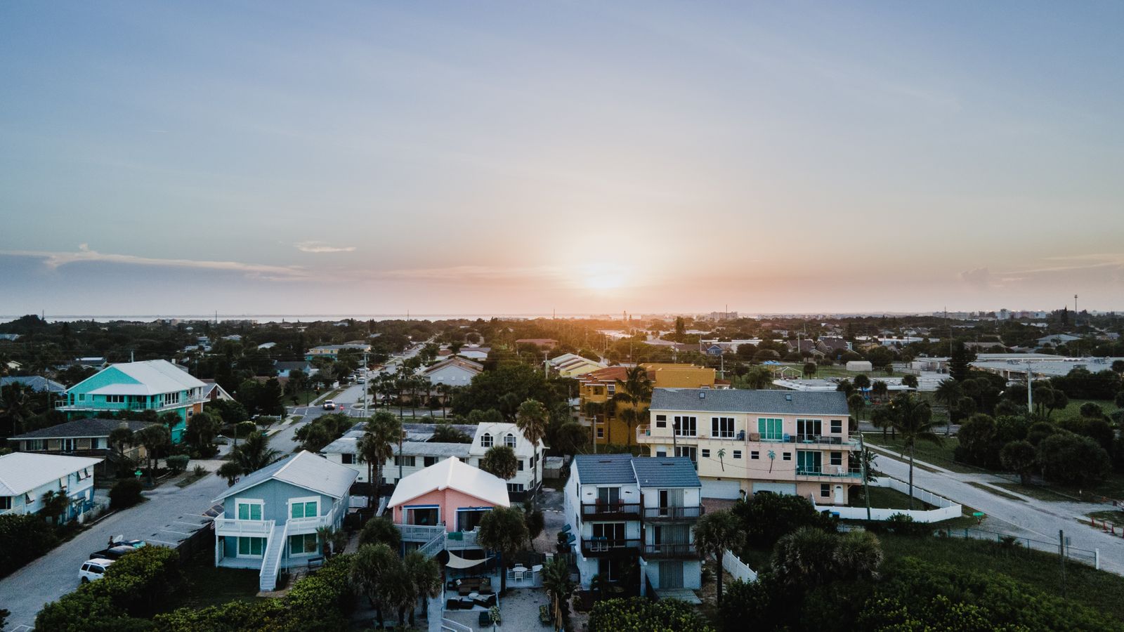 An aerial view of Cape Coral's waterfront communities