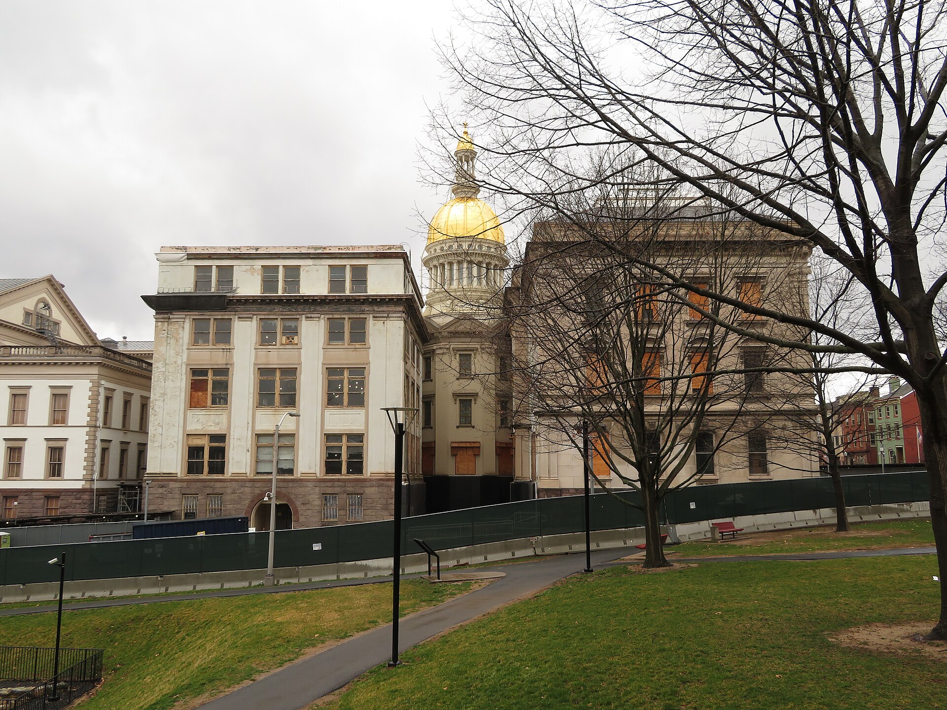The New Jersey State House in Trenton, the state capital, Mercer County