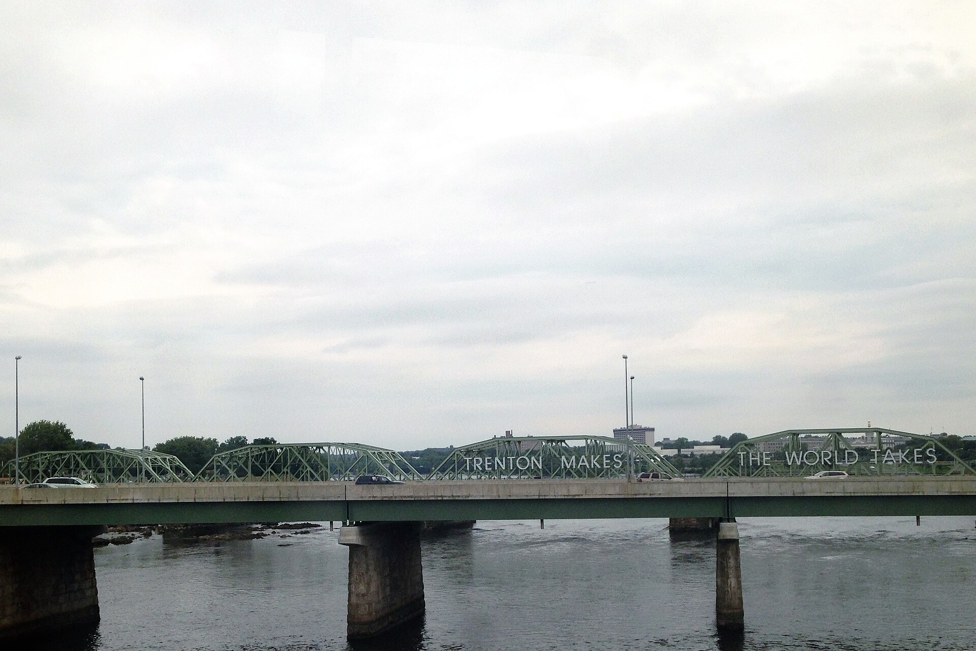 The Trenton Makes the World Takes bridge over the Delaware River, Trenton