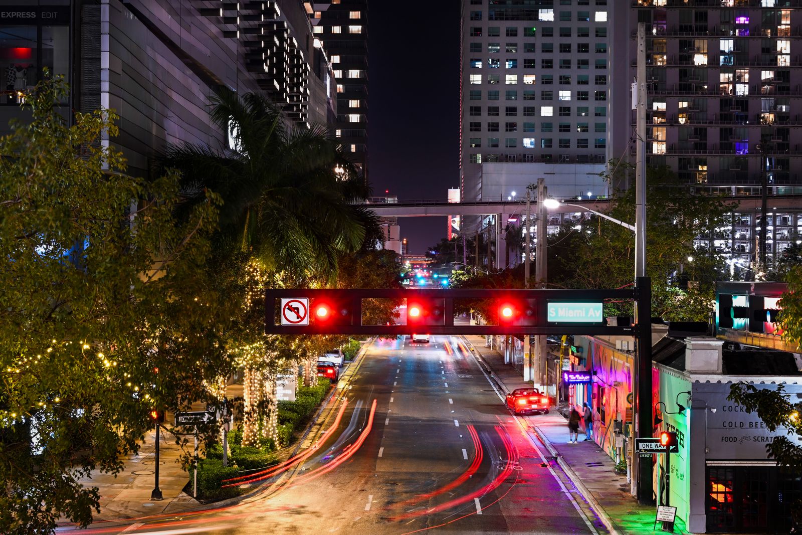 Downtown Miami at night