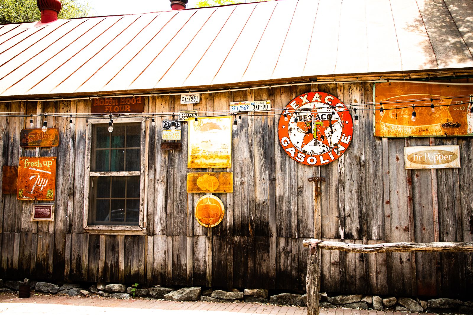 A historic Texas building, representative of the Gruene district in New Braunfels