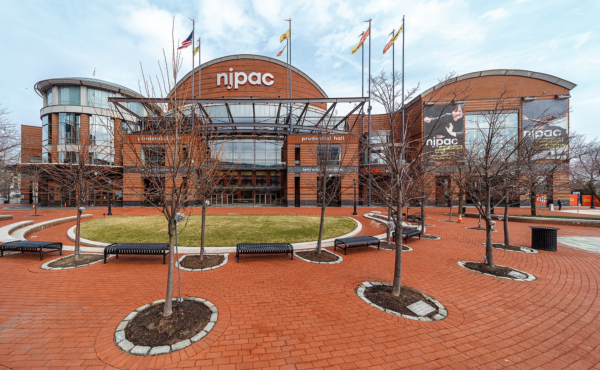 The New Jersey Performing Arts Center (NJPAC) in downtown Newark