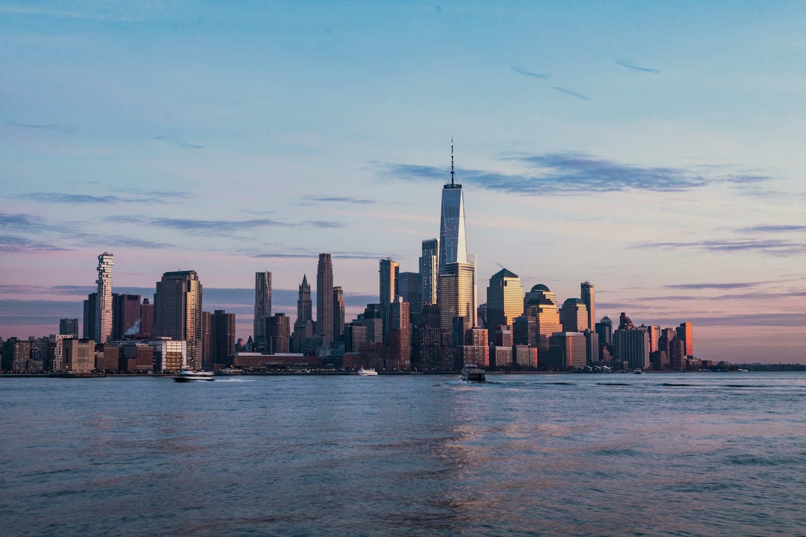 Hoboken, New Jersey along the Hudson River waterfront