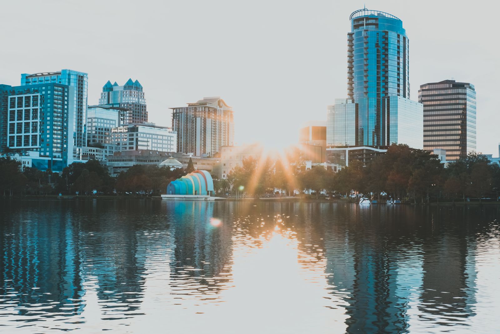 Downtown Orlando at sunrise