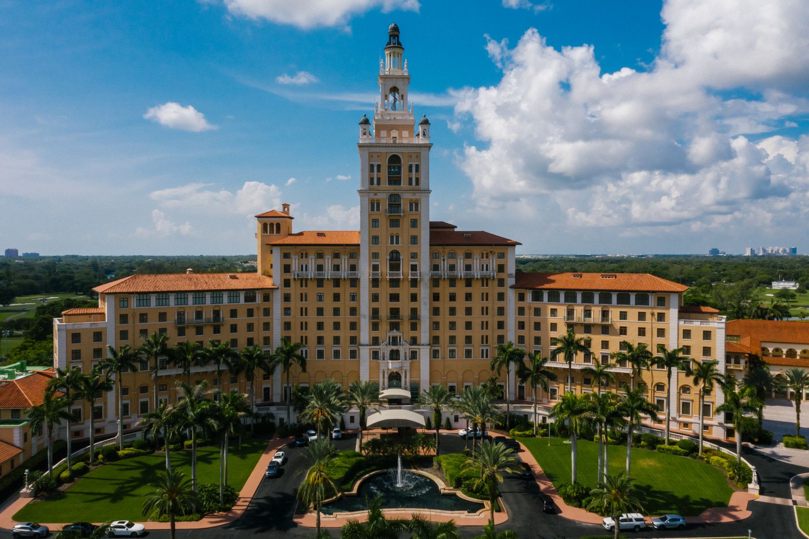 A resort hotel, representative of Palm Beach County hospitality