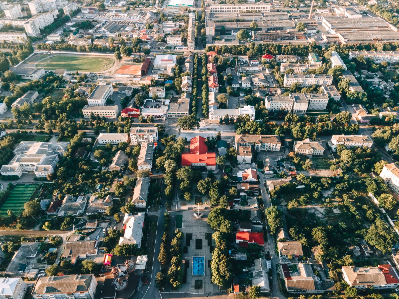 An aerial view of Pearland