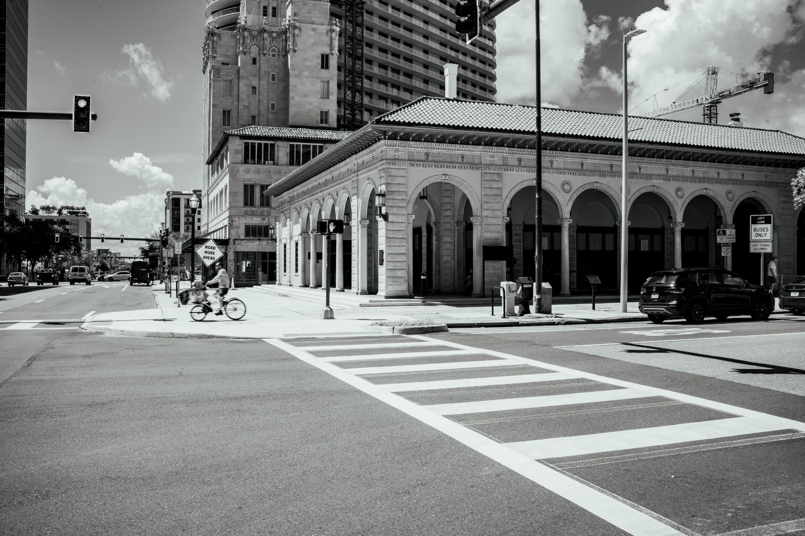 A downtown St. Petersburg commercial street