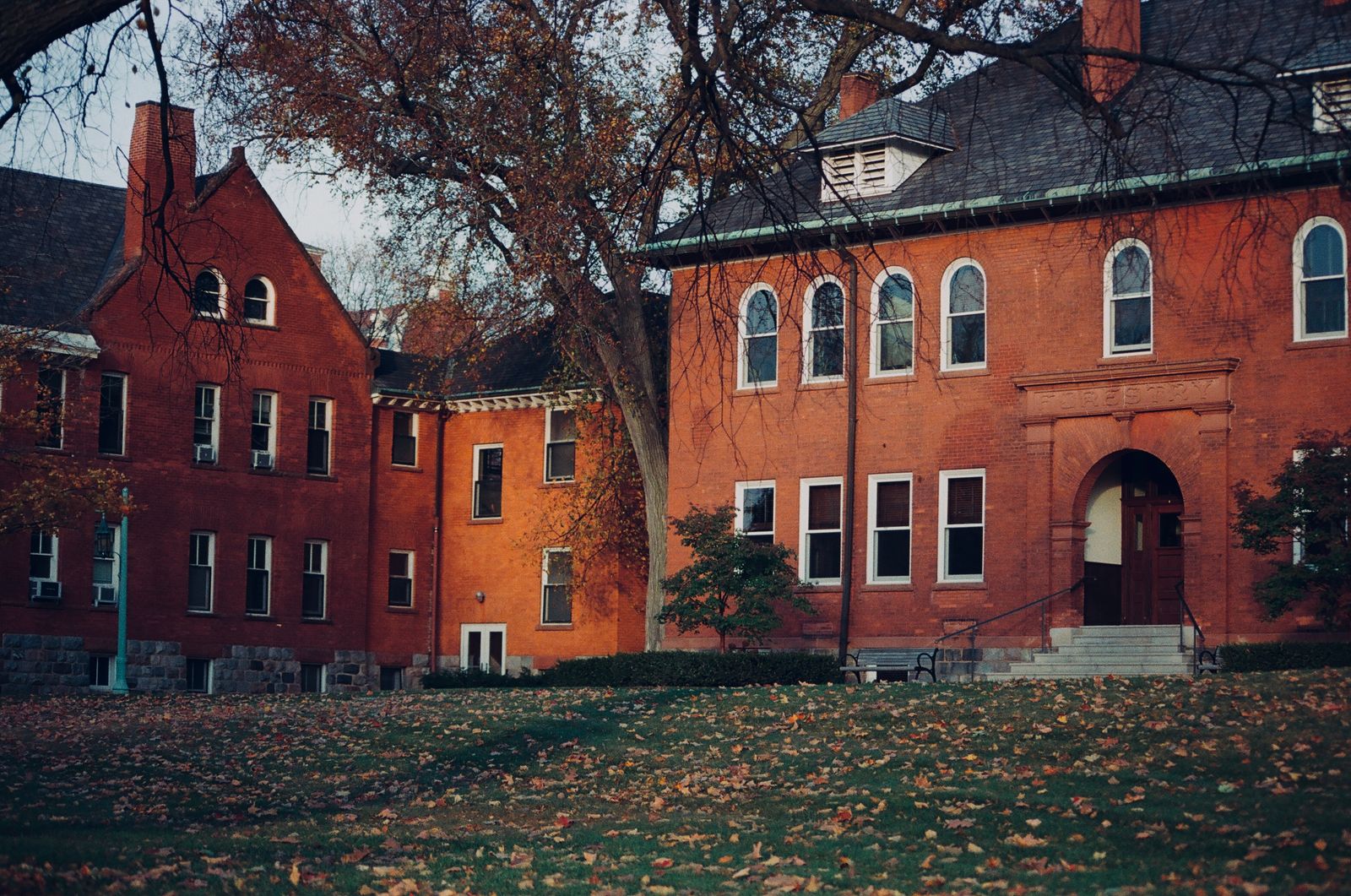 A historic college building, representative of Marist and Vassar in Poughkeepsie