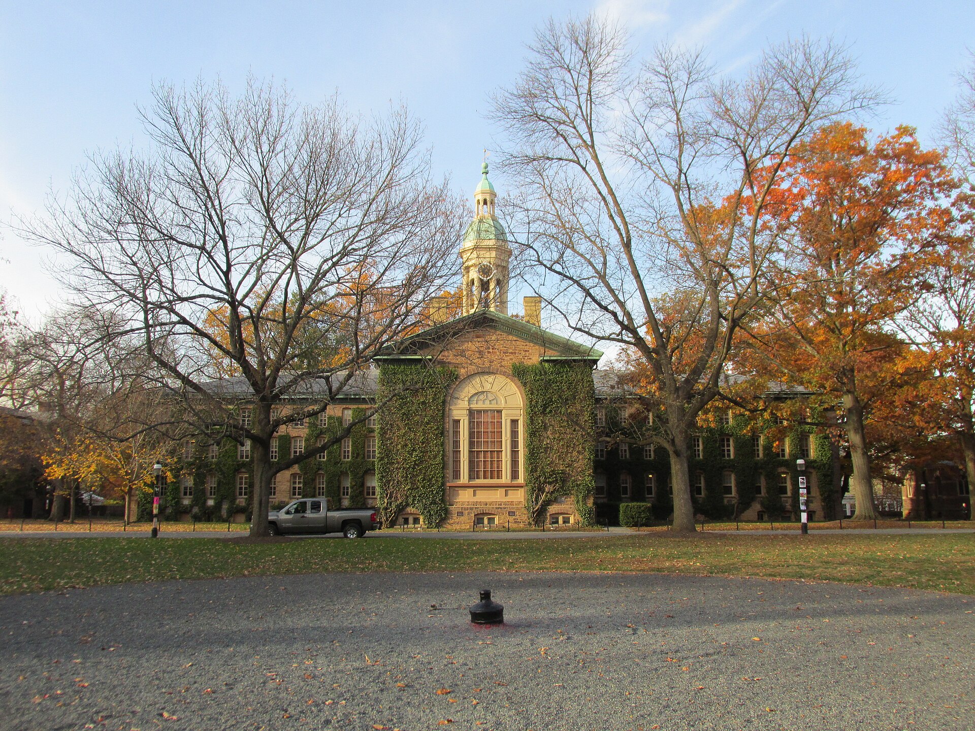 Nassau Hall on the Princeton University campus in Princeton, New Jersey