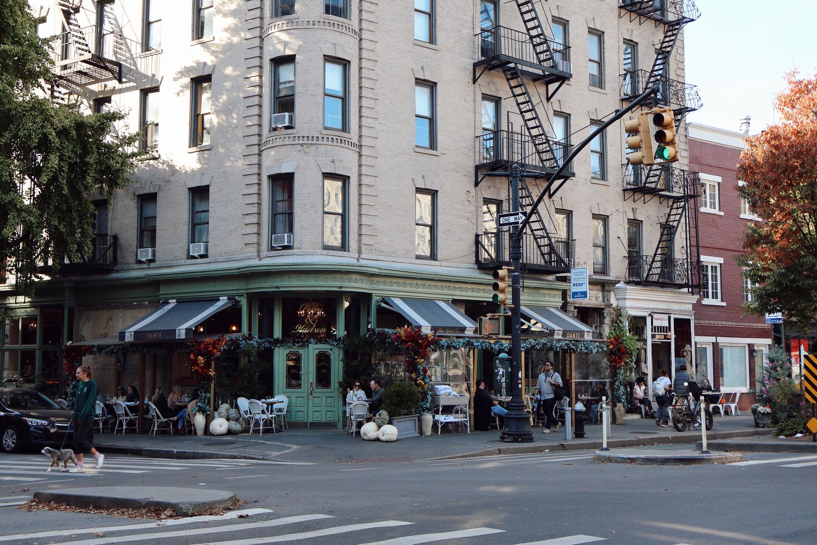A village commercial corner, representative of Suffolk's downtown and East End business districts