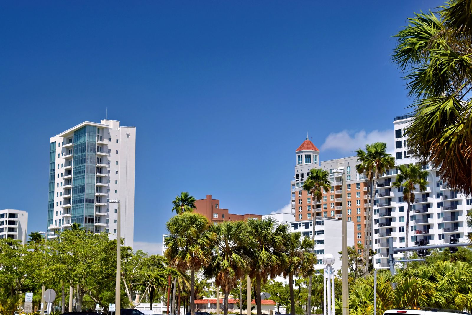 Gulf-coast high-rises in Sarasota