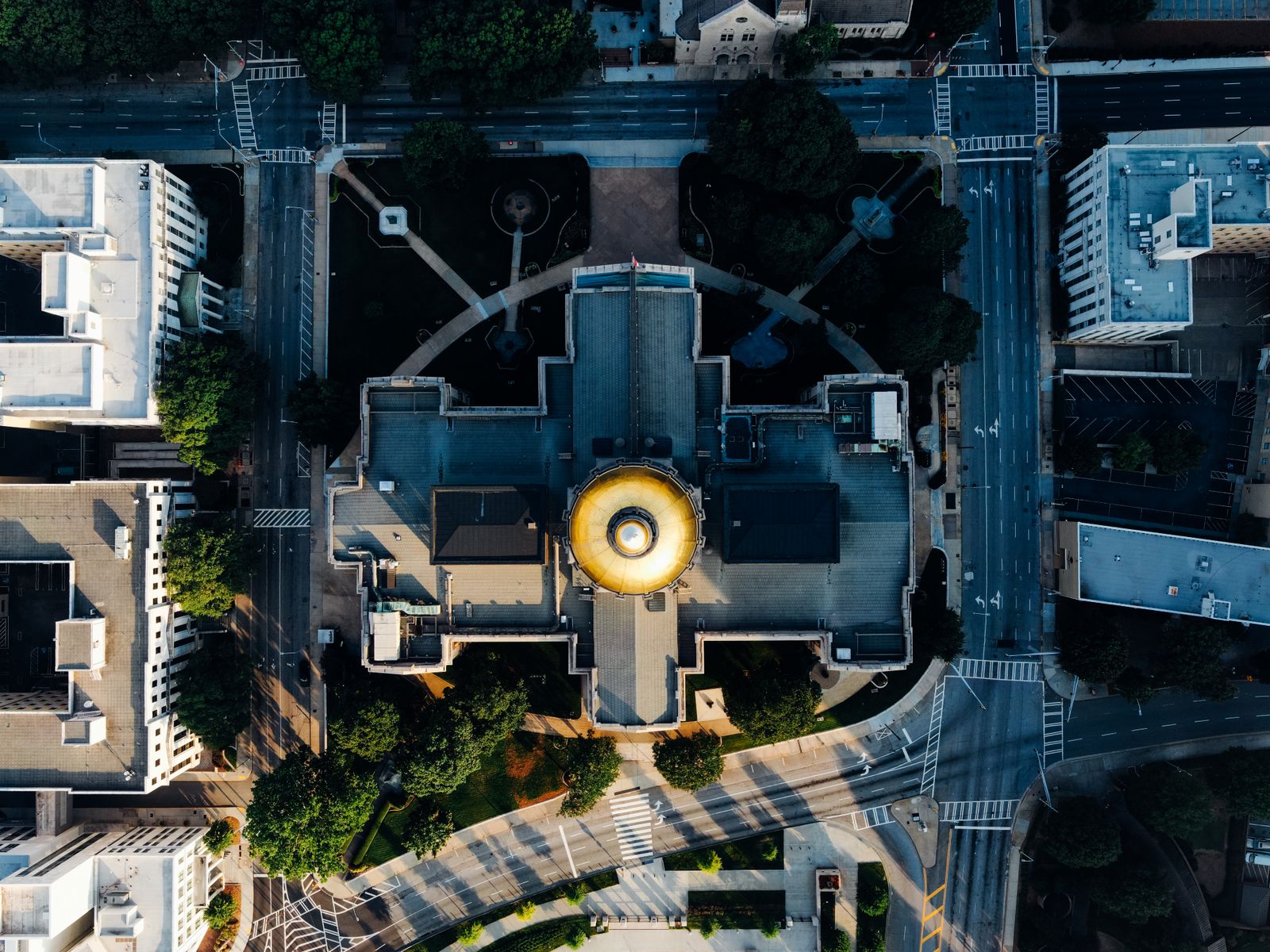 A government and institutional district, representative of Tallahassee, the state capital