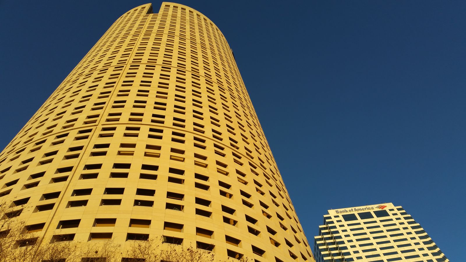The Rivergate Tower on the downtown Tampa skyline