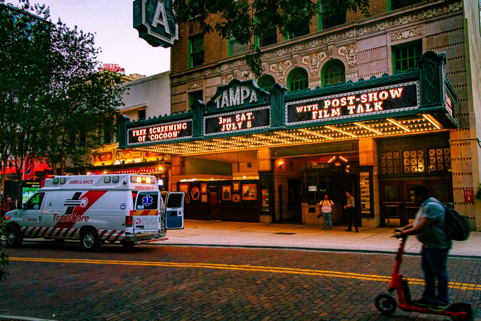 The historic Tampa Theatre downtown