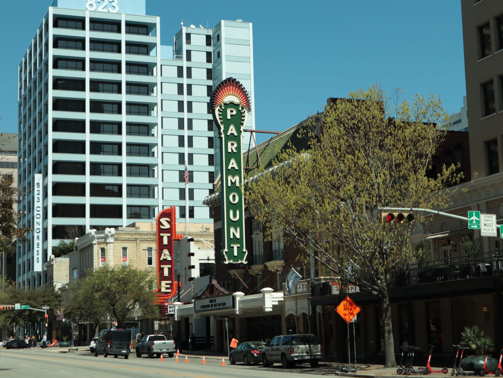 The historic Paramount Theatre on Congress Avenue, Austin
