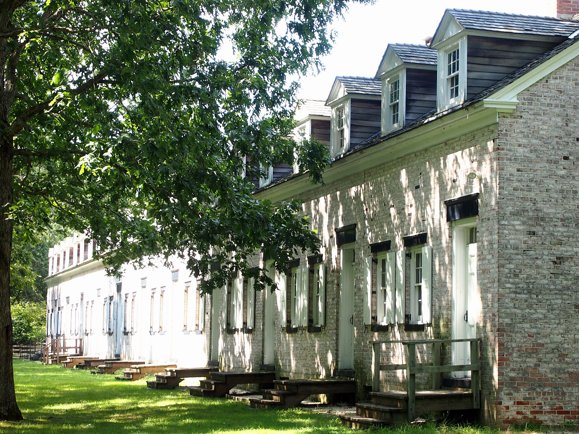 Historic row homes at the Village at Allaire, Wall Township