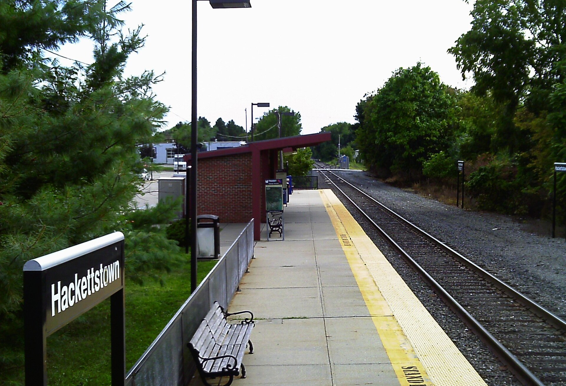 The historic railroad station in Hackettstown, Warren County