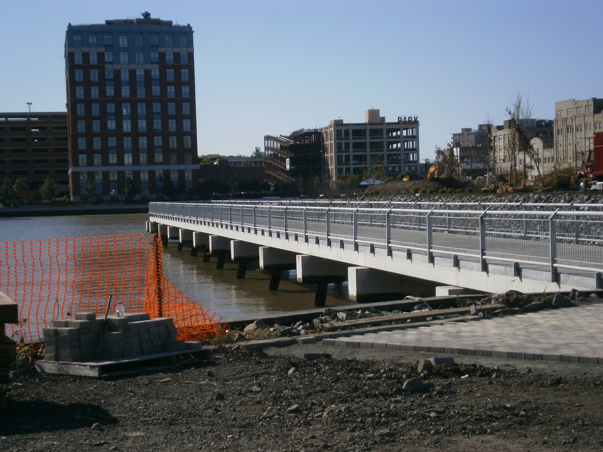 The Hudson River Waterfront Walkway at Weehawken Cove