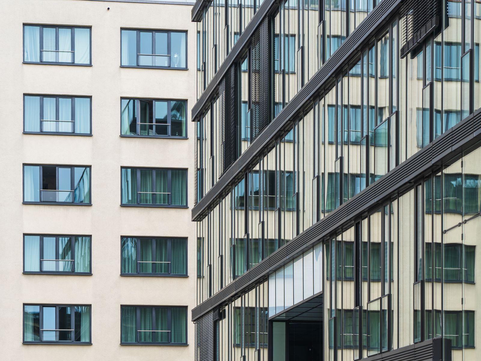 A mixed-use residential and retail building, representative of downtown Yonkers redevelopment