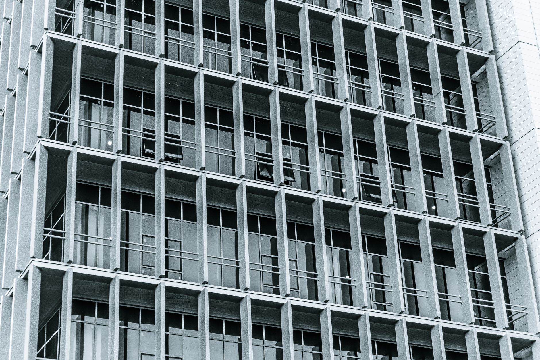 Office tower, representative of Atlanta's corporate corridors