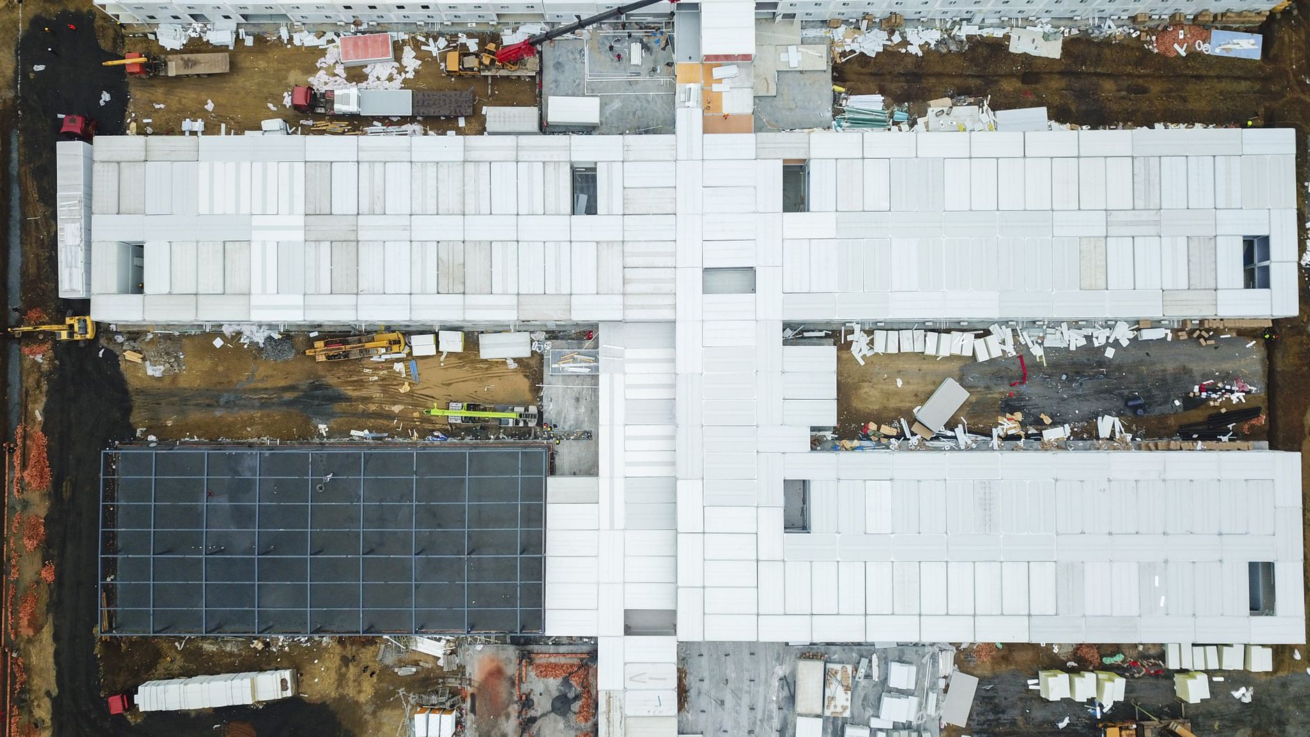 Commercial construction site, representative of redevelopment across Bloomfield