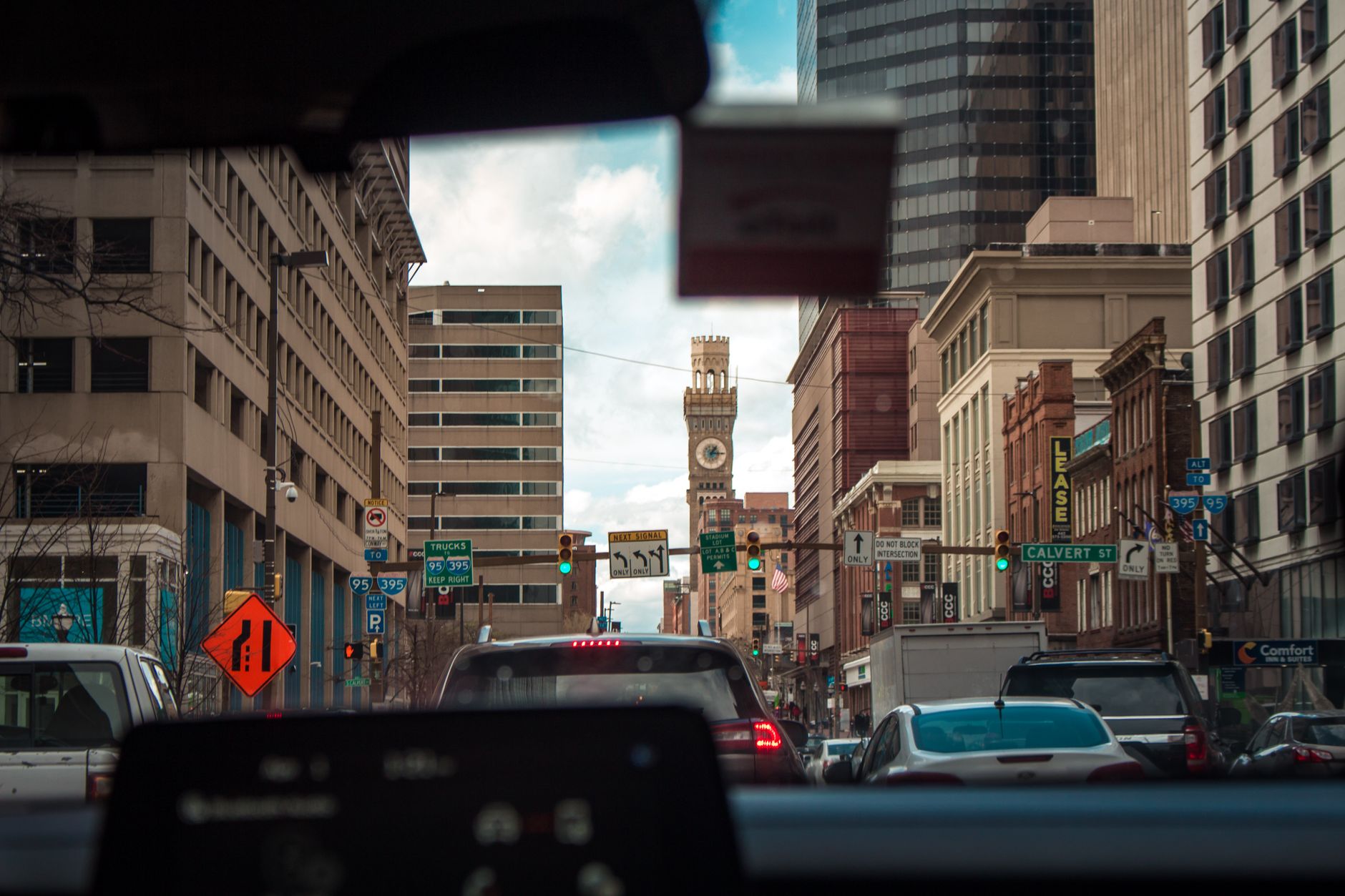 Downtown commercial street, representative of Bridgeport's urban core