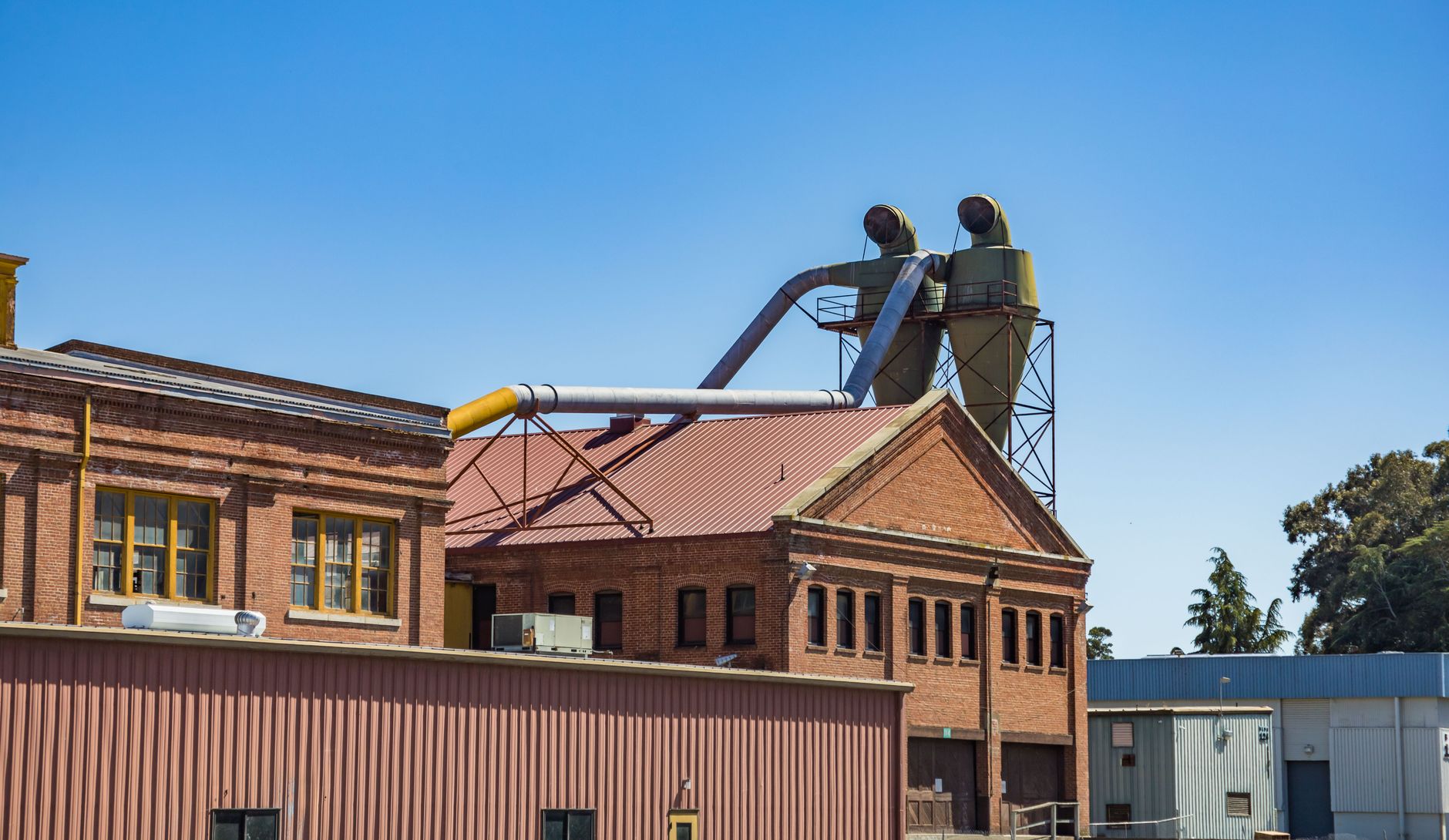 Industrial building, representative of Cranston's manufacturing and flex base
