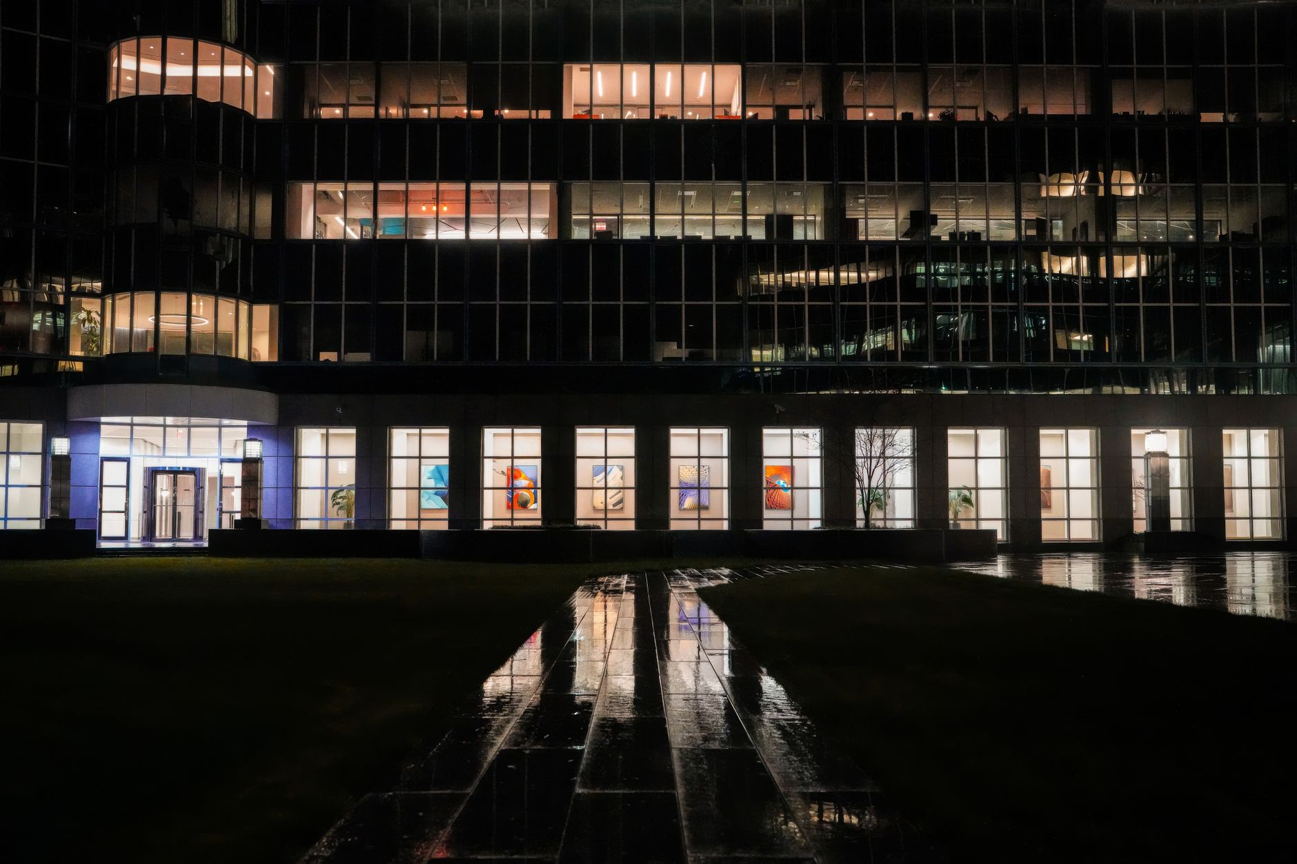 Research and office building, representative of Durham's life-sciences market